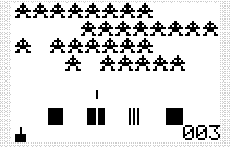 zrzut ekranu gry Space Invaders
