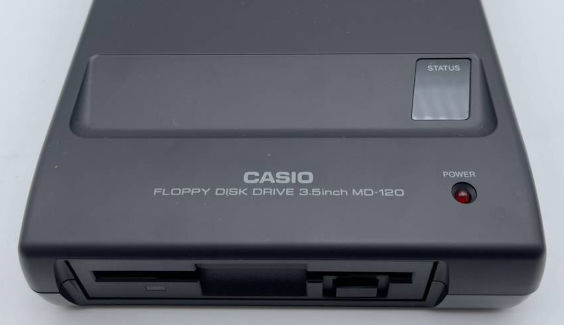 photo of the Casio MD-120 floppy disk drive