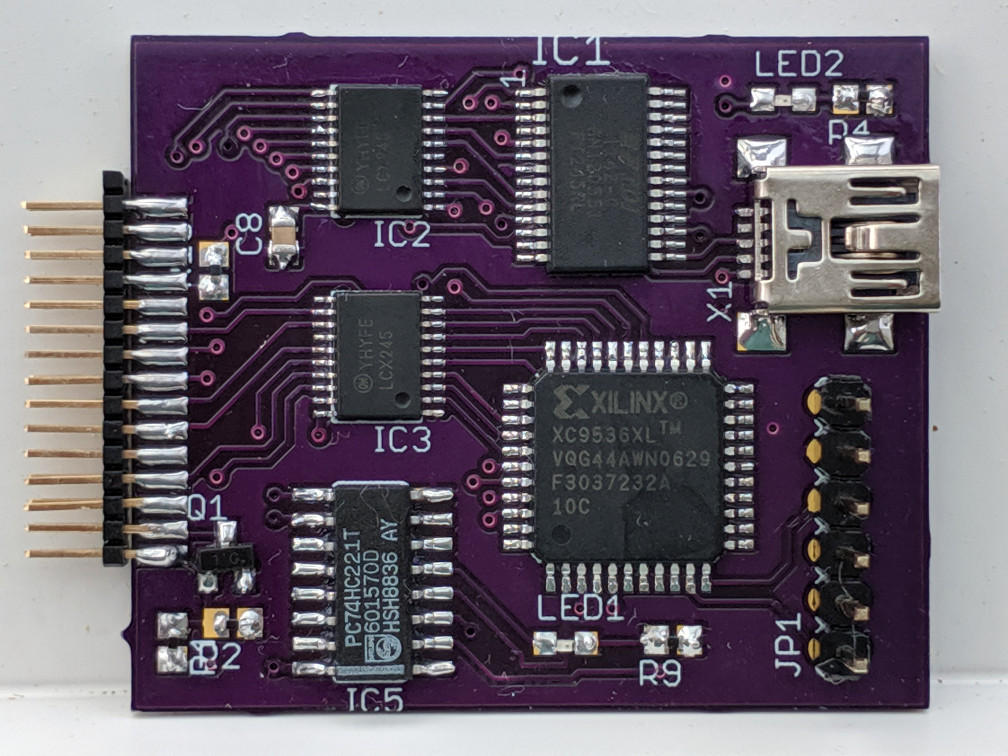 photo of the final version of the PCB