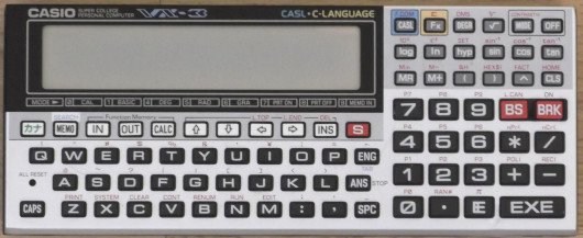 photo of the Casio VX-3 calculator